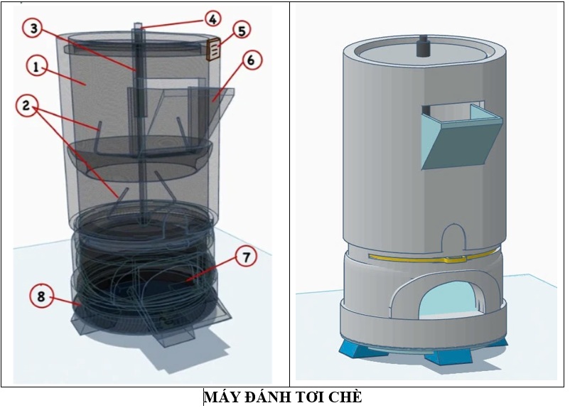 Máy đánh tơi chè