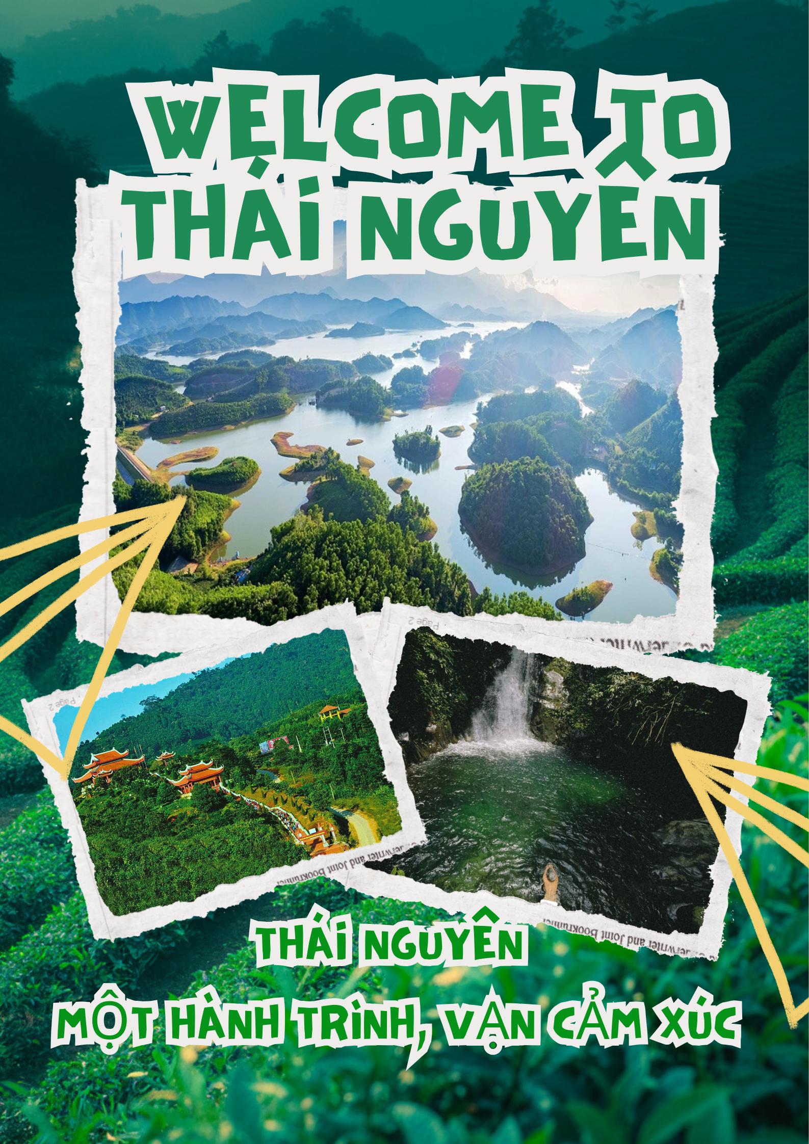 White Blue Aesthetic Scrapbook Collage Palawan Beaches Promotion Poster